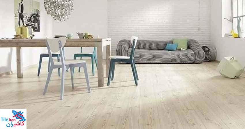 سرامیک طرح پارکت روشن بدون بند قیمت عمده کاشیران