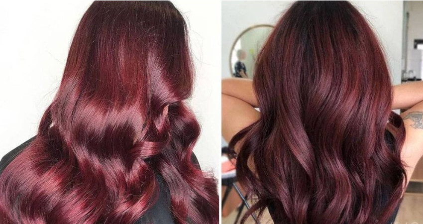 10 ترکیب انواع رنگ موی آلبالویی به همراه تصاویر 