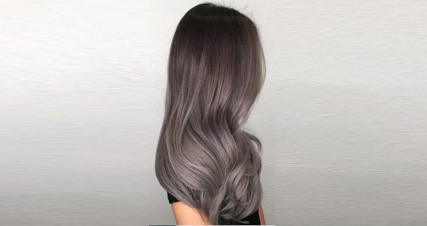 زیبا‌ترین ترکیب رنگ موی قهوه‌ای خاکستری بدون دکلره