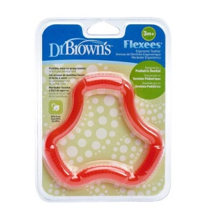 دندانگیر نوزاد طرح 6 ضلعی صورتی دکتر براون Dr Brown's 