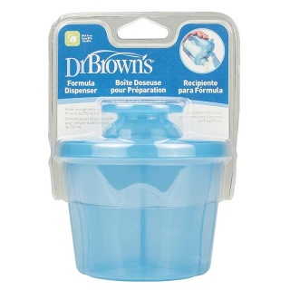 ظرف نگهداری شیر خشک رنگ آبی دکتر براون Dr Brown's