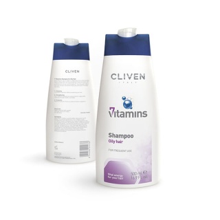 شامپو-هفت ویتامینه-مخصوص موهای چرب-کلیون Cliven