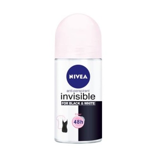 رول ضد تعریق 50 میل اینویزیبل برای لباس سیاه و سفید تمیز نیوآ Nivea