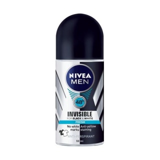 رول ضد تعریق 40 میل مردانه اینویزیبل برای لباس سیاه و سفید فرش نیوآ Nivea