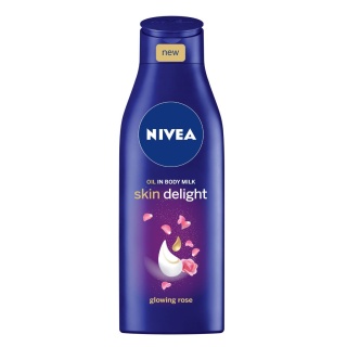 روغن رز در شیر بدن درخشان کننده و شادابی بخش پوست 250 میل نیوآ Nivea