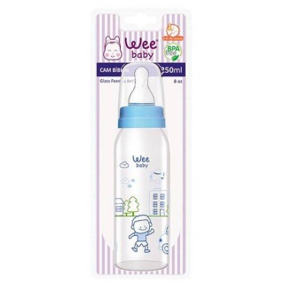 شیشه شیر پیرکس وی بیبی Wee Baby طرح عروسکی 250 میلی لیتر