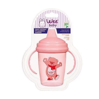 آب میوه خوری ضد قطره دسته دار وی بیبی Wee Baby گنجایش 300 میلی لیتر