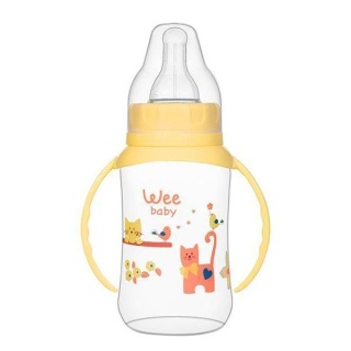 شیشه شیر دسته دار وی بیبی Wee Baby گنجایش 150 میلی لیتر