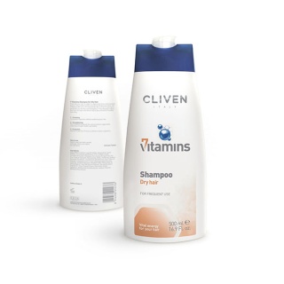 شامپو-هفت ویتامینه-مخصوص موهای خشک-کلیون Cliven