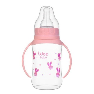 شیشه شیر دسته دار وی بیبی Wee Baby گنجایش 150 میلی لیتر