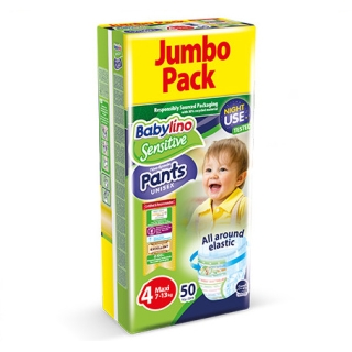 پوشک بی بی لینو سایز 4 شورتی (50 عددی) Baby Lino