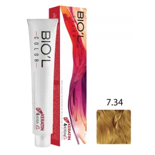 رنگ موی بیول بلوند عسلی متوسط 7.34