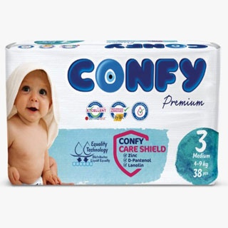 پوشک کانفی سایز 3 بسته 38 عددی CONFY