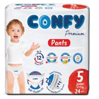 پوشک کانفی شورتی سایز 5 بسته 24 عددی CONFY