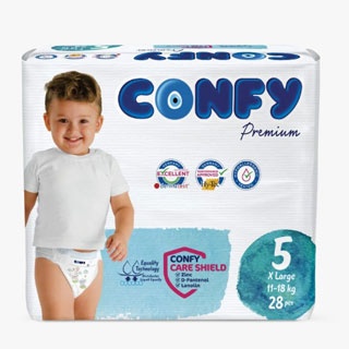 پوشک کانفی سایز 5 بسته 28 عددی CONFY