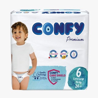 پوشک کانفی سایز 6 بسته 24 عددی CONFY