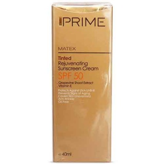 کرم ضد آفتاب جوان‌کننده رنگی SPF 50 پریم Prime