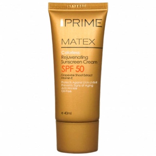 کرم ضد آفتاب جوان‌کننده فاقد رنگ SPF 50 پریم Prime