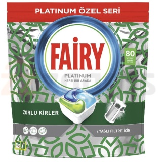 قرص ماشین ظرفشویی فیری 80 عددی مدل پلاتینیوم FAiRY