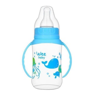 شیشه شیر دسته دار وی بیبی Wee Baby گنجایش 150 میلی لیتر