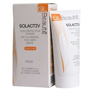 ضد آفتاب رنگی ژیل بوته مدل Solactive بژ روشن حجم 50 میلی لیتر