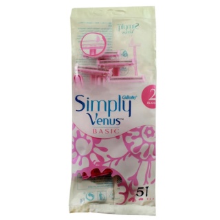 خود تراش ژیلت مدل 2 Simply Venus بسته 5 عددی