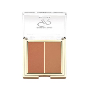 پالت رژ گونه دو رنگ مدل ICONIC DUO شماره 03 گلدن رز golden rose