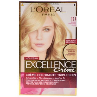 رنگ موی بلوند خیلی خیلی روشن شماره 10 مدل Excellence لورآل L'Oréal