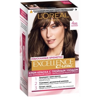 رنگ موی قهوه ای شماره 4 مدل Excellence لورآل L'Oréal