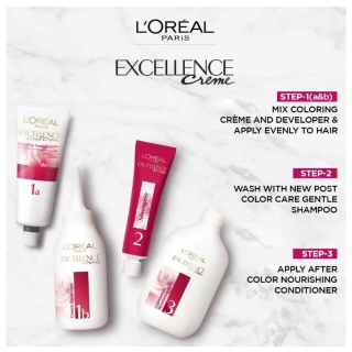 رنگ موی بلوند دودی شماره 7.1 مدل Excellence لورآل L'Oréal