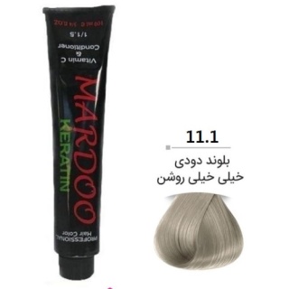   رنگ موی بلوند دودی خیلی خیلی روشن شماره C10-11.1 ماردو mardoo