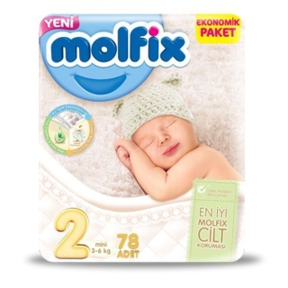 پوشک مولفیکس ترکیه Molfix سایز 2