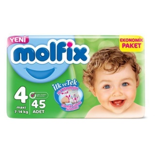 پوشک مولفیکس ترکیه Molfix سایز 4