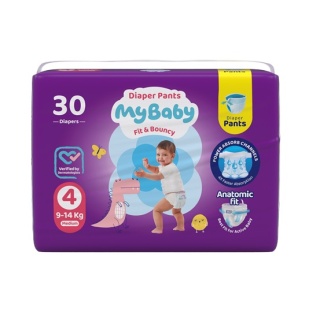 پوشک مای بیبی شورتی سایز 4 بسته 30 عددی My Baby