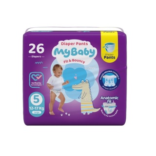 مای بیبی پوشک شورتی سایز 5 بسته 26 عددی My Baby