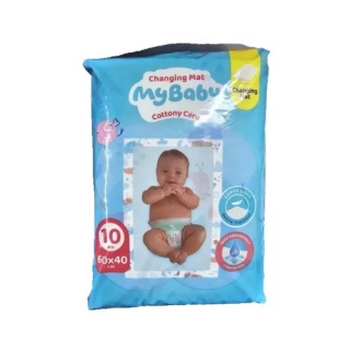 زیر انداز تعویض پوشک مای بیبی بسته 10عددی