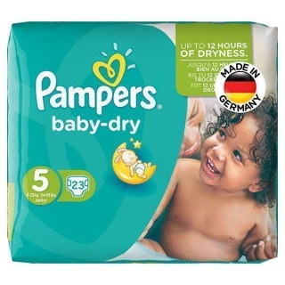 پوشک پمپرز آلمان مدل Baby Dry سايز 5