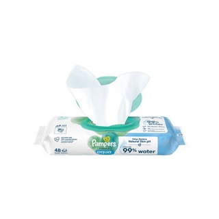 پمپرز دستمال مرطوب مدل آکوا بسته بندی 48 عددی Pampers  
