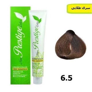 رنگ موی بدون آمونیاک سری طلایی شماره 6.5 پرستیژ prestige