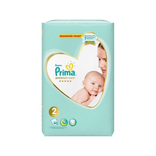 پوشک پریما ترک سایز 2 ضد حساسیت 60 عددی Prima