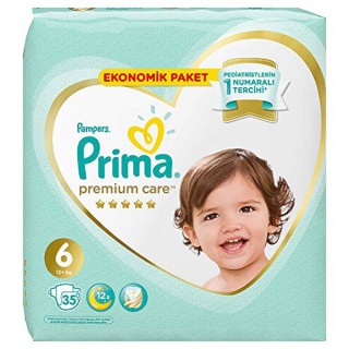 پوشک پریما ترک سایز 6 ضد حساسیت 35 عددی Prima