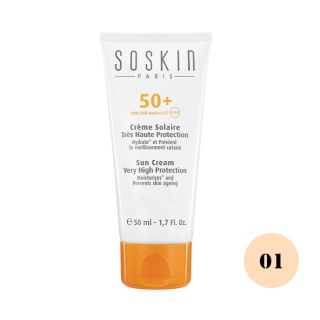 کرم ضد آفتاب SPF50 بژ روشن