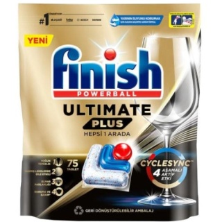 قرص ماشین ظرفشویی 75 عددی فینیش مدل Ultimate Plus finish