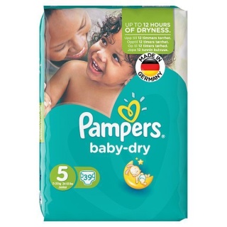 پوشک پمپرز آلمان مدل Baby Dry سايز 5