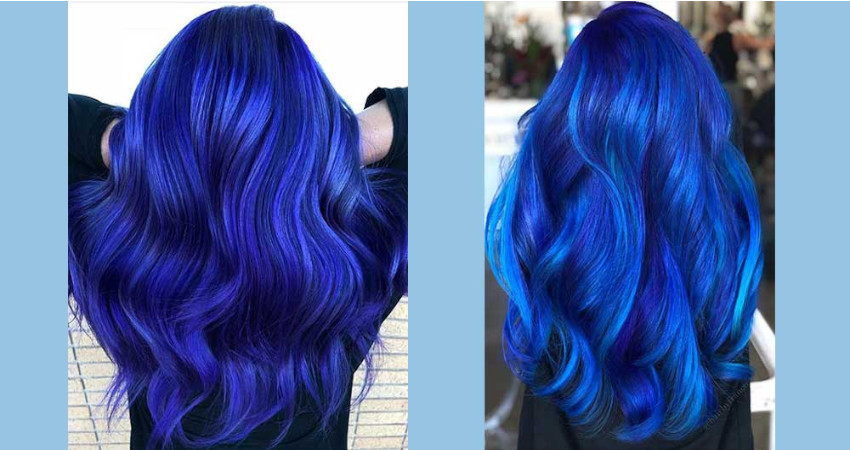 5 نمونه از بهترین فرمول ساخت رنگ موی آبی کهکشانی