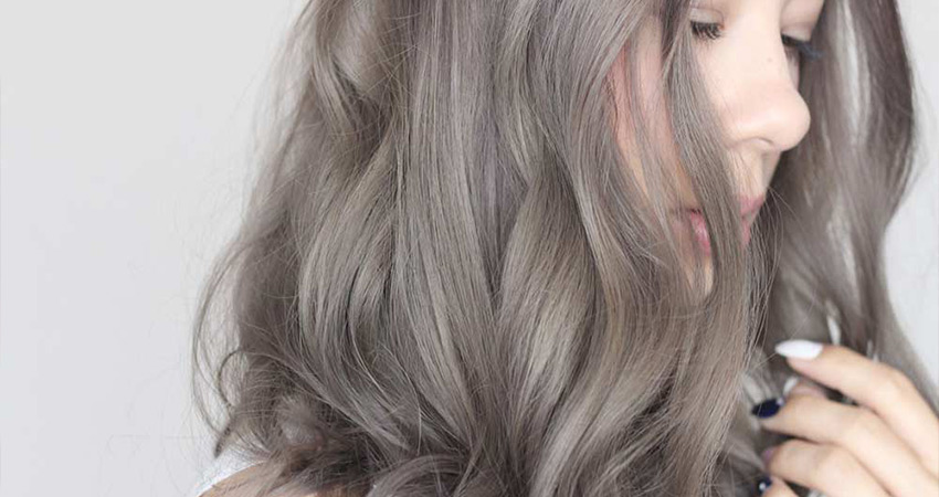 10 نمونه از بهترین ترکیب رنگ موی کاراملی خاکستری