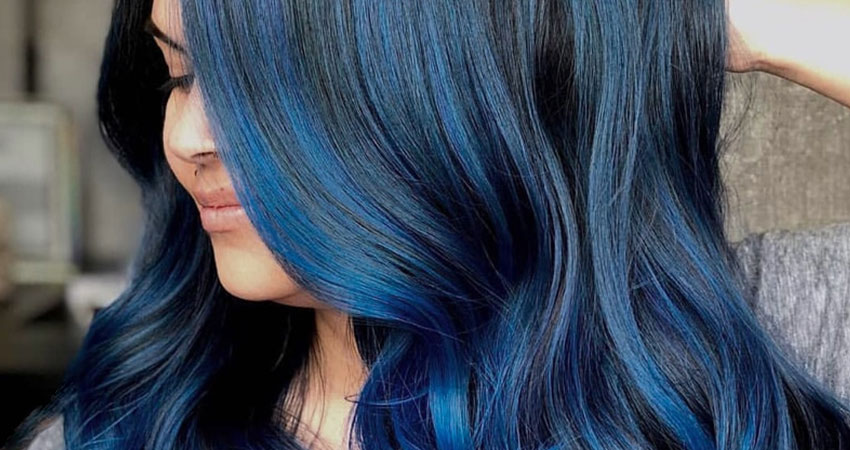 چگونه مو را رنگ آبی کنیم