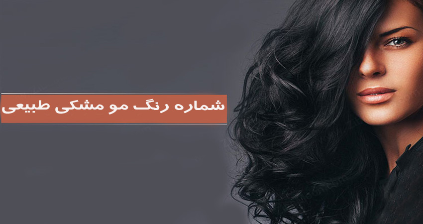 شماره رنگ مو مشکی طبیعی چند است؟