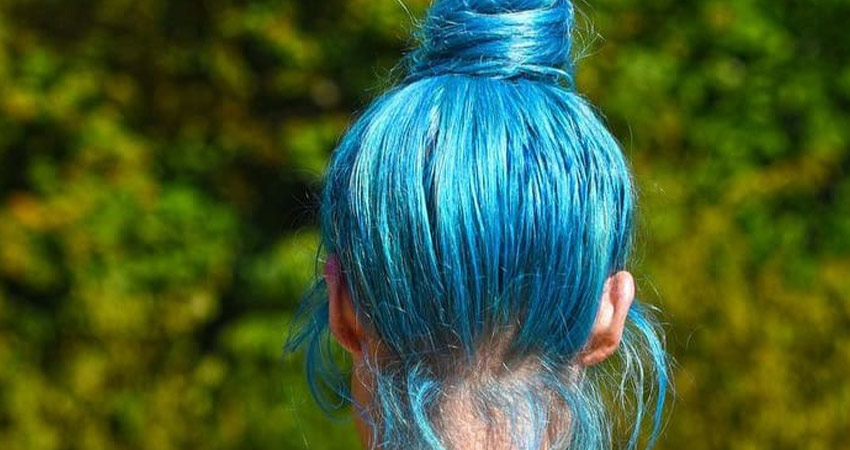 روش سریع و صحیح پاک کردن رنگ مو آبی