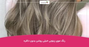 رنگ موی زیتونی خیلی روشن بدون دکلره